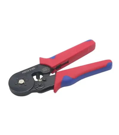 HSC8 6-6A ratchet ferrule crimping tool 0.25-6mm² hexagonal crimp ergonomic dual-color handle professional electrical crimper for wire end ferrules